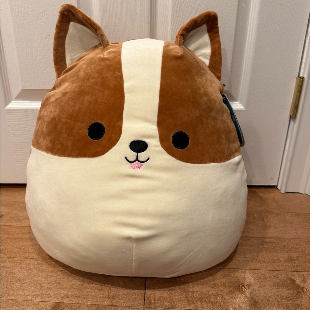 Squishmallow 16” O.G. Reginald the Corgi HTF 2018 Brand New With Tags
